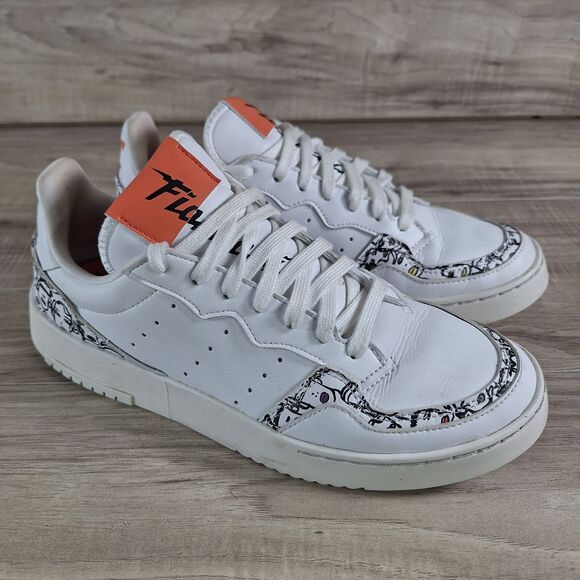 Adidas x Fiorucci Supercourt Semi Coral  ART EH1019 Sneakers Womens Size 9 shoes - Picture 2 of 10